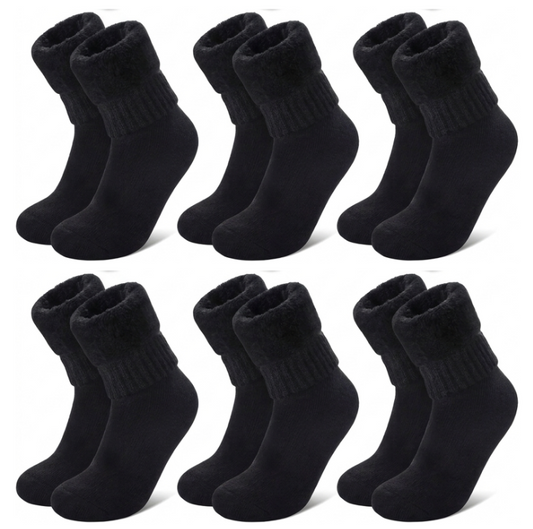 6 Paar Plüsch-Thermosocken